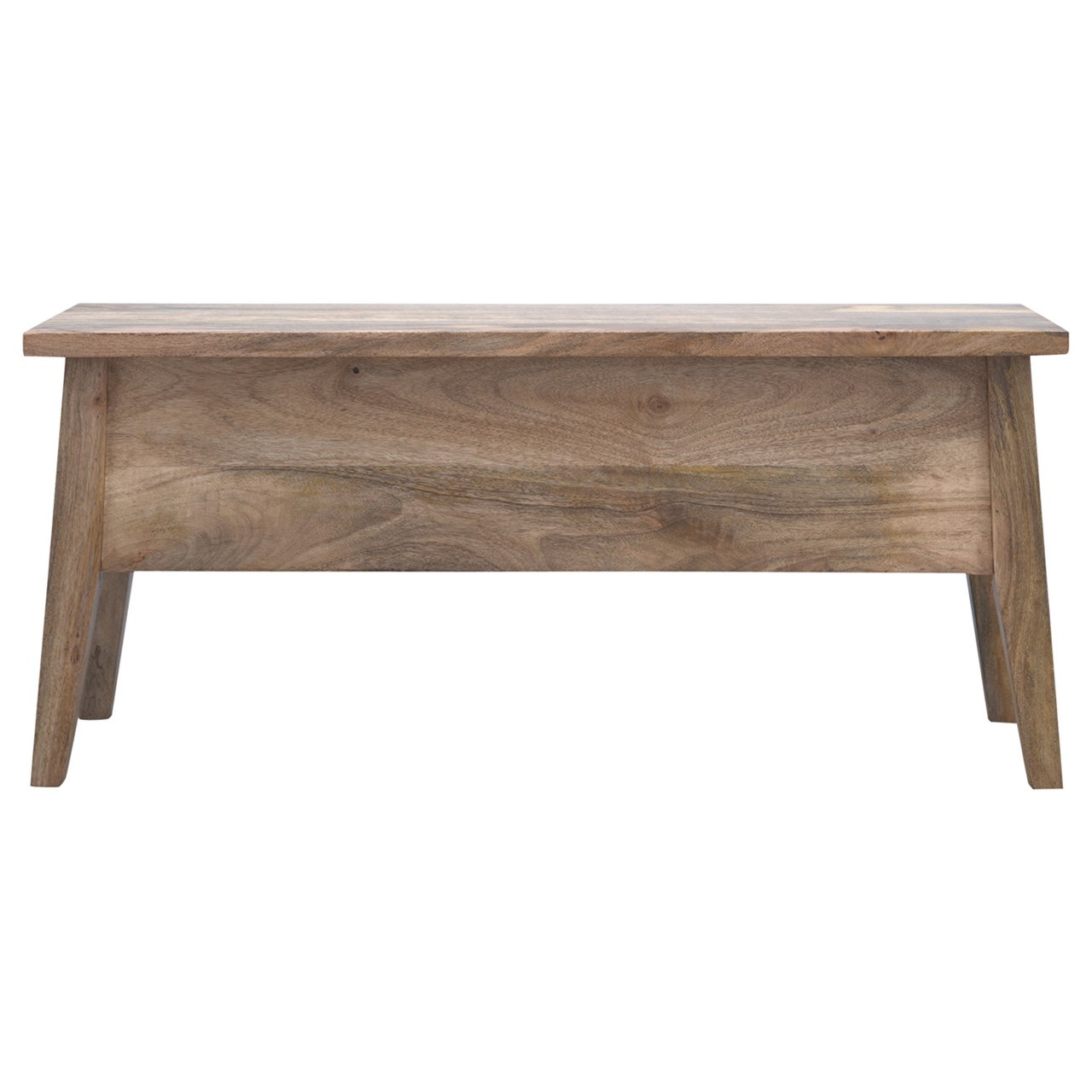 Solid Wood Storage Bench with a Lid