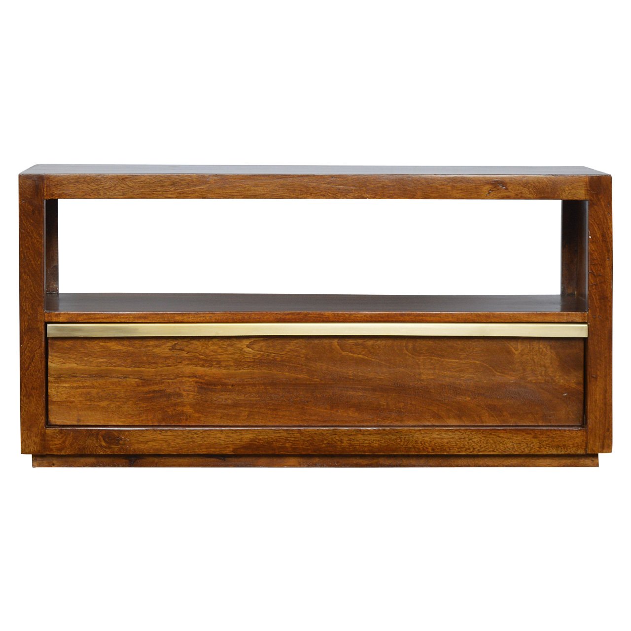 Media Chestnut Unit with Gold Bar