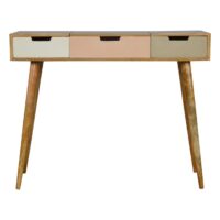 Dressing table in blush pink