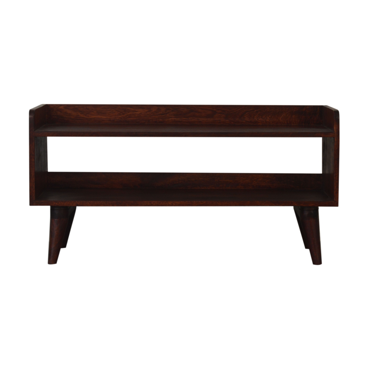 Open Shoe Storage Bench in a Nordic Style